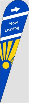 Picture of Real Estate 10 - 15ft Teardrop Flag