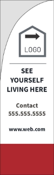 Picture of Real Estate 04 - 10ft Straight Flag