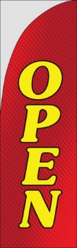 Picture of We're Open 873474914 - 10ft Straight Flag
