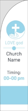 Picture of Religious 08 - 13ft Straight Flag
