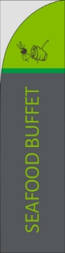 Picture of Seafood Buffet - 13ft Straight Flag