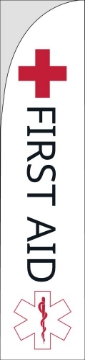 Picture of First Aid - 15.5ft Straight Flag