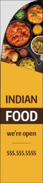 Picture of Mediterranean/Asian Food_05 - 15.5ft Straight Flag