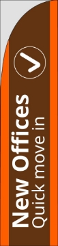 Picture of Office Space 6 - 15.5ft Straight Flag