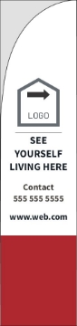 Picture of Real Estate 04 - 15.5ft Straight Flag