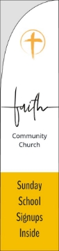 Picture of Religious #1 - 15.5ft Straight Flag