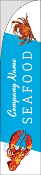 Picture of Seafood - 15.5ft Straight Flag