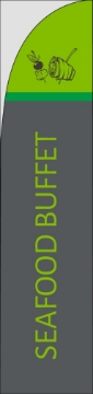 Picture of Seafood Buffet - 15.5ft Straight Flag