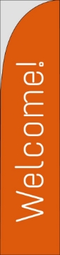 Picture of Welcome 877527330 - 15.5ft Straight Flag