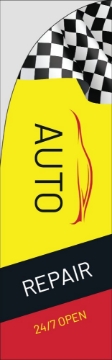 Picture of Business_repair service_01 - 7.5ft Straight Flag