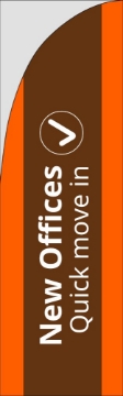Picture of Office Space 6 - 7.5ft Straight Flag