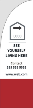 Picture of Real Estate 04 - 7.5ft Straight Flag