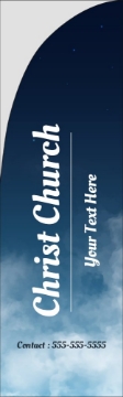 Picture of Religious 01 - 7.5ft Straight Flag