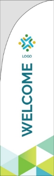 Picture of Retail Welcome - 7.5ft Straight Flag