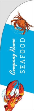 Picture of Seafood - 7.5ft Straight Flag