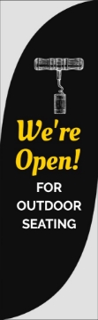 Picture of We're Open 873474384 - 7.5ft Feather Flag
