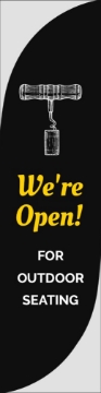 Picture of We're Open 873474384 - 13ft Feather Flag