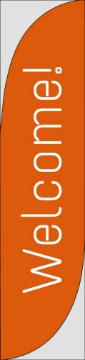 Picture of Welcome 877527330 - 15.5ft Feather Flag
