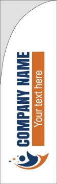 Picture of Best Seller Feather Flag 21 - 10ft Straight Flag