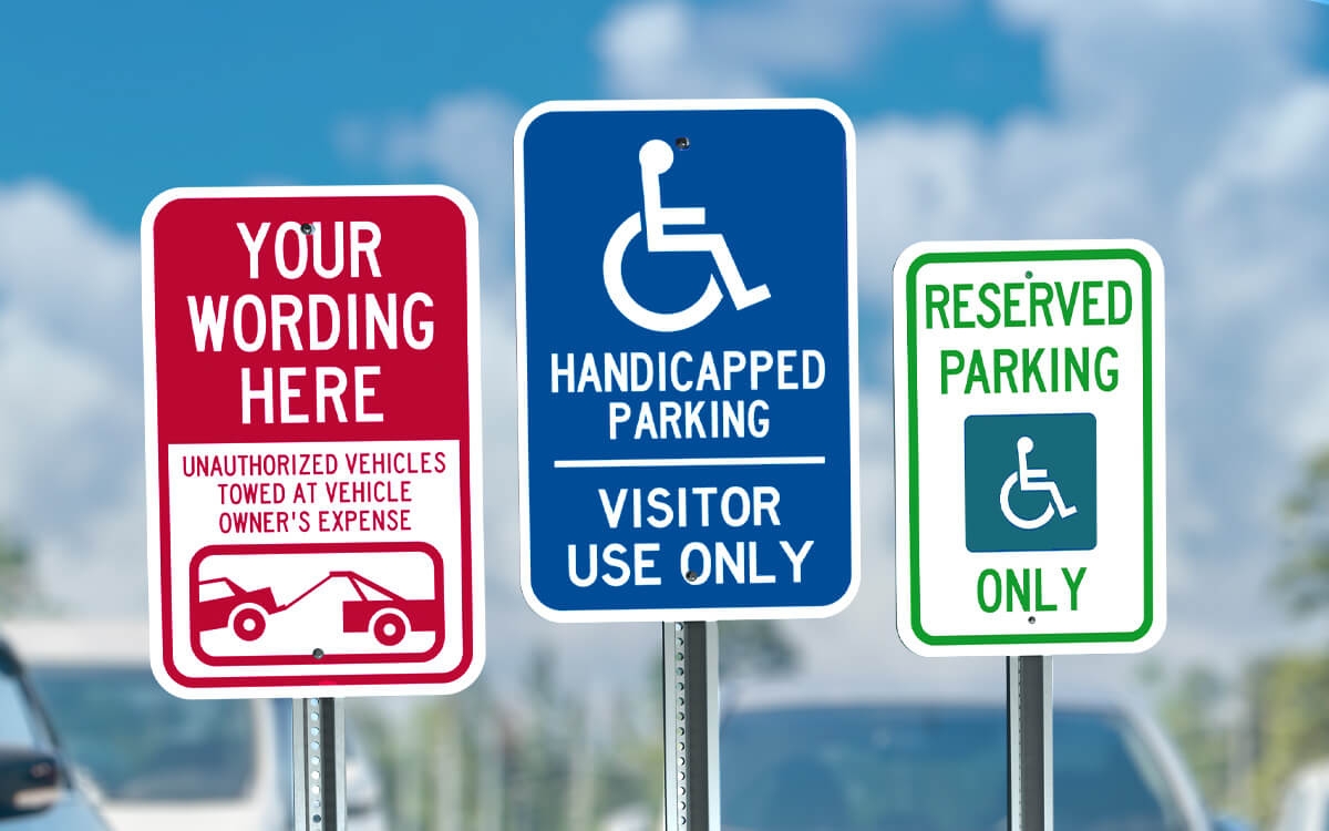Picture of 18" x 12" Parking Sign PFF Product