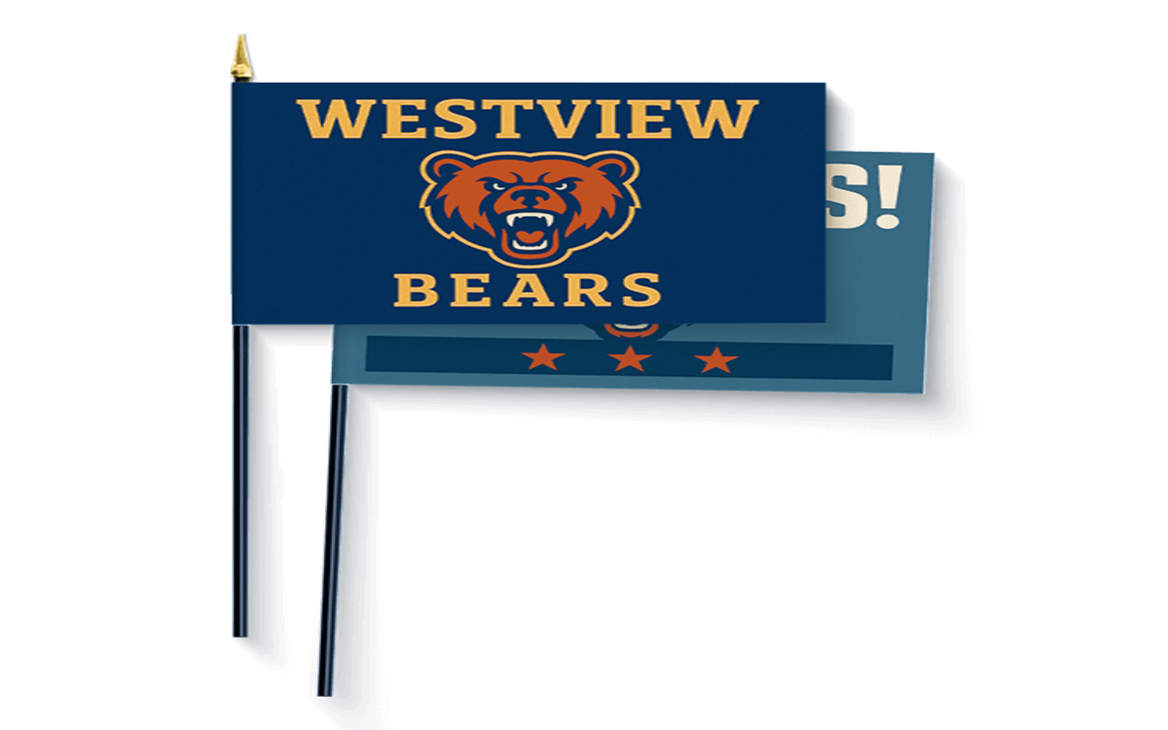 Picture of 4" x 6" Stick Flag PFF